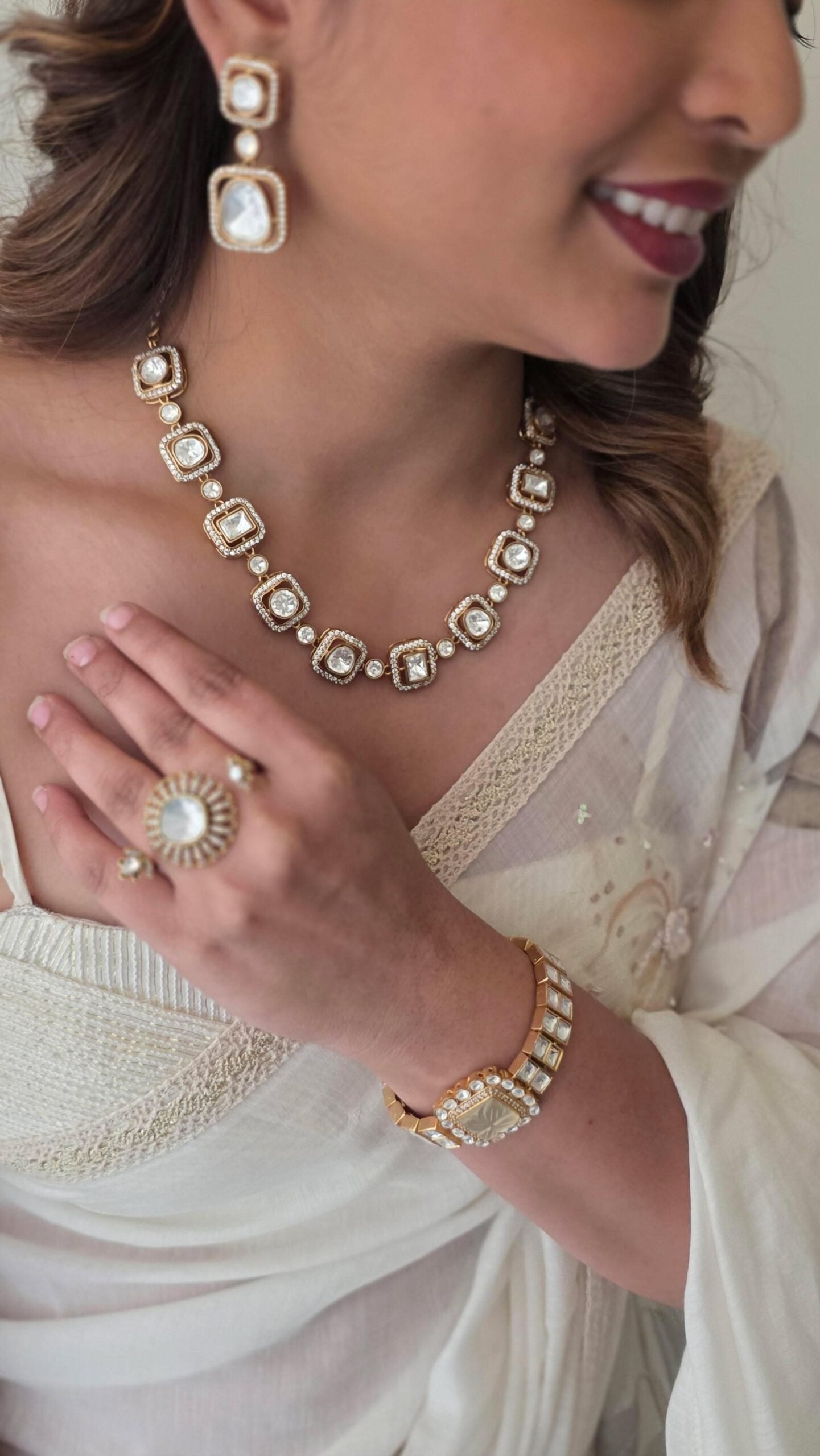 Eisha polki necklace