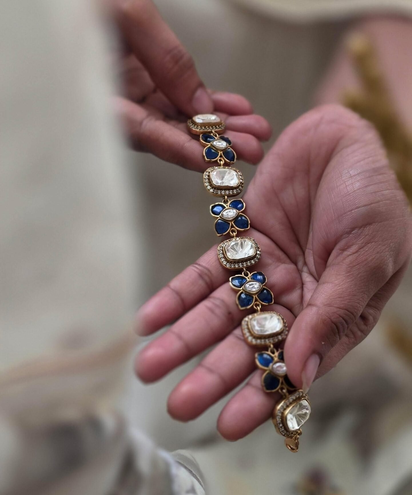 Katha polki choker/bracelet