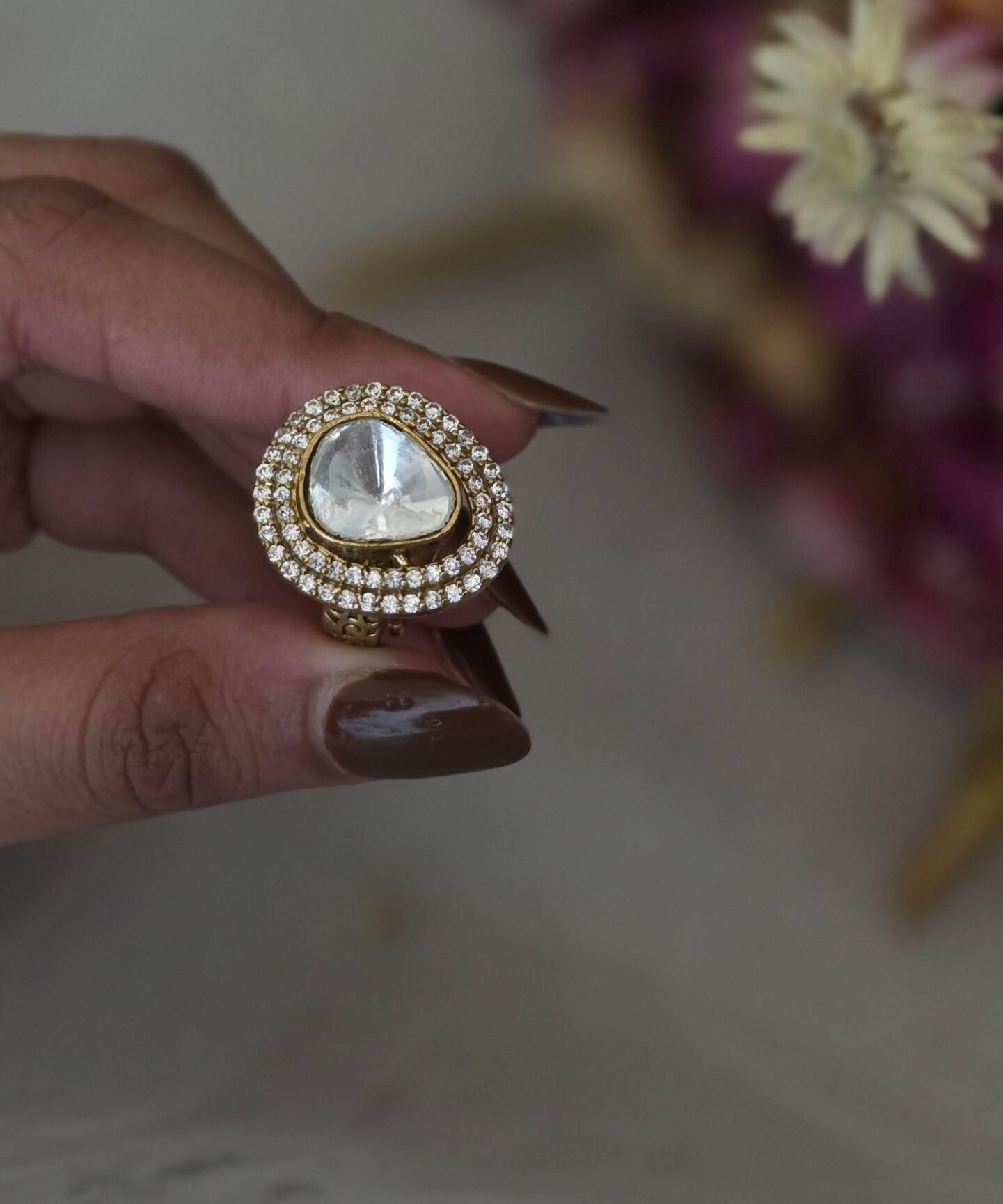 Aster Polki Ring