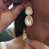 Belaa Polki necklace with Earrings