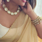 Belaa Polki necklace with Earrings