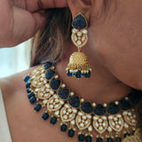 Kavya Pearl and Polki Necklace