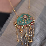 Saachi Handcrafted delicate long necklace