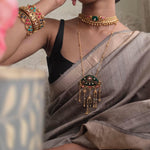 Saachi handcrafted delicate long necklace
