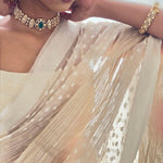 Talia polki and pearl choker