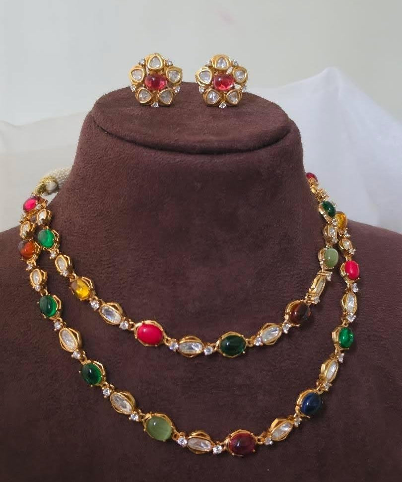 Raaga Navratna String Necklace