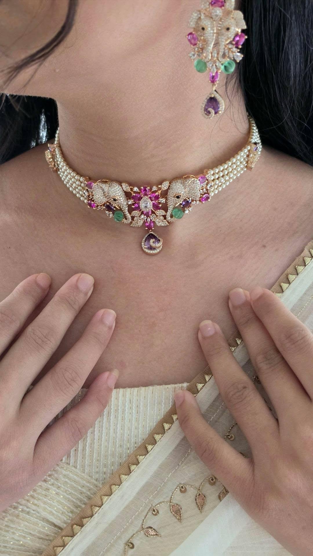 Vina polki choker