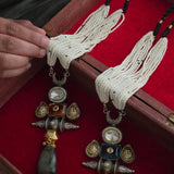 Nimrat handcrafted silver necklace