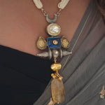 Nimrat handcrafted silver necklace