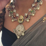 Gauri handcrafted silver necklace