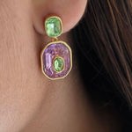 Rubic semi precious stones necklace