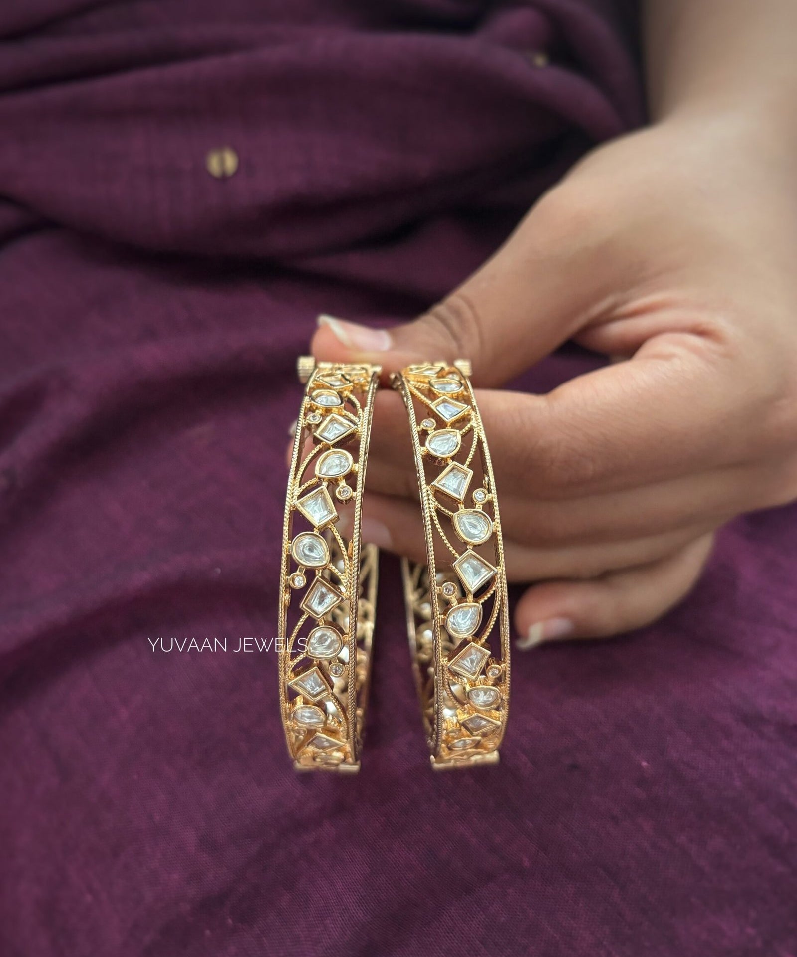 Surya polki bangles