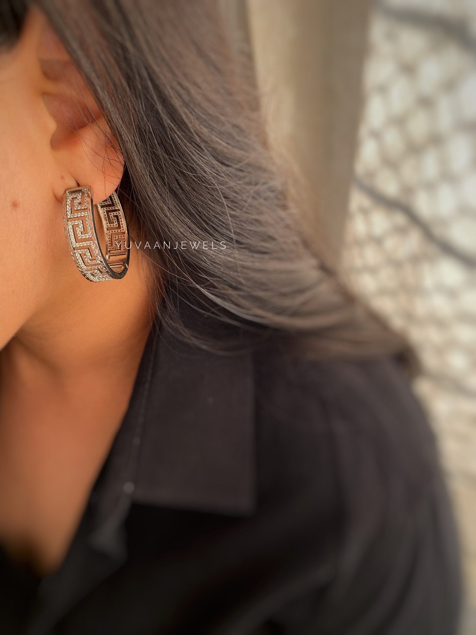 Silver Hoops
