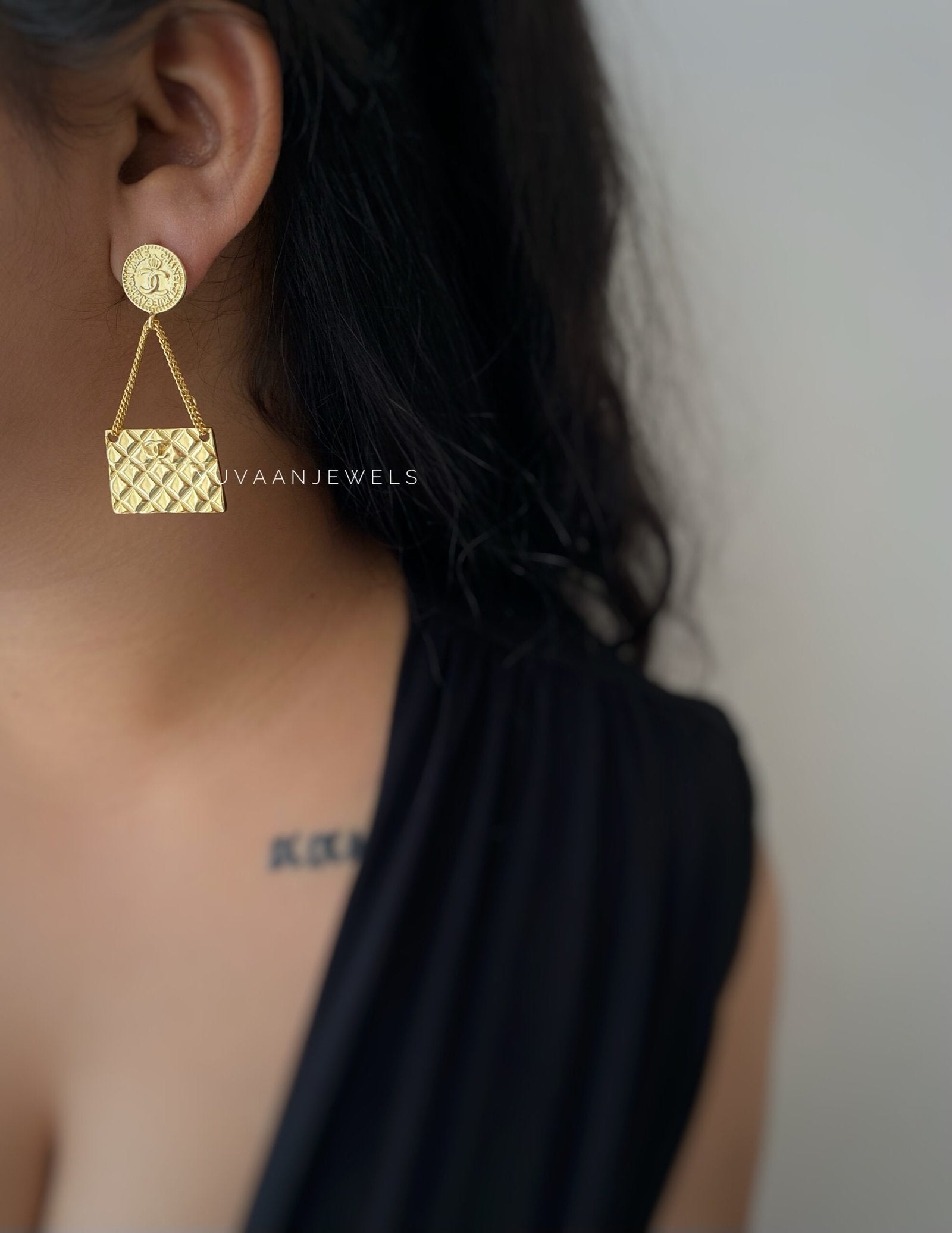 Riley gold earrings