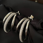 Cloud diamond earrings
