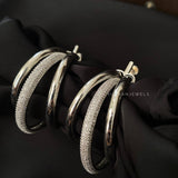 Cloud diamond earrings