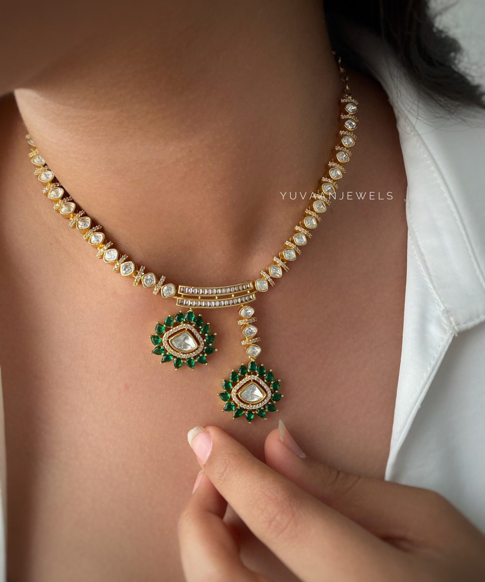 Elysian polki necklace
