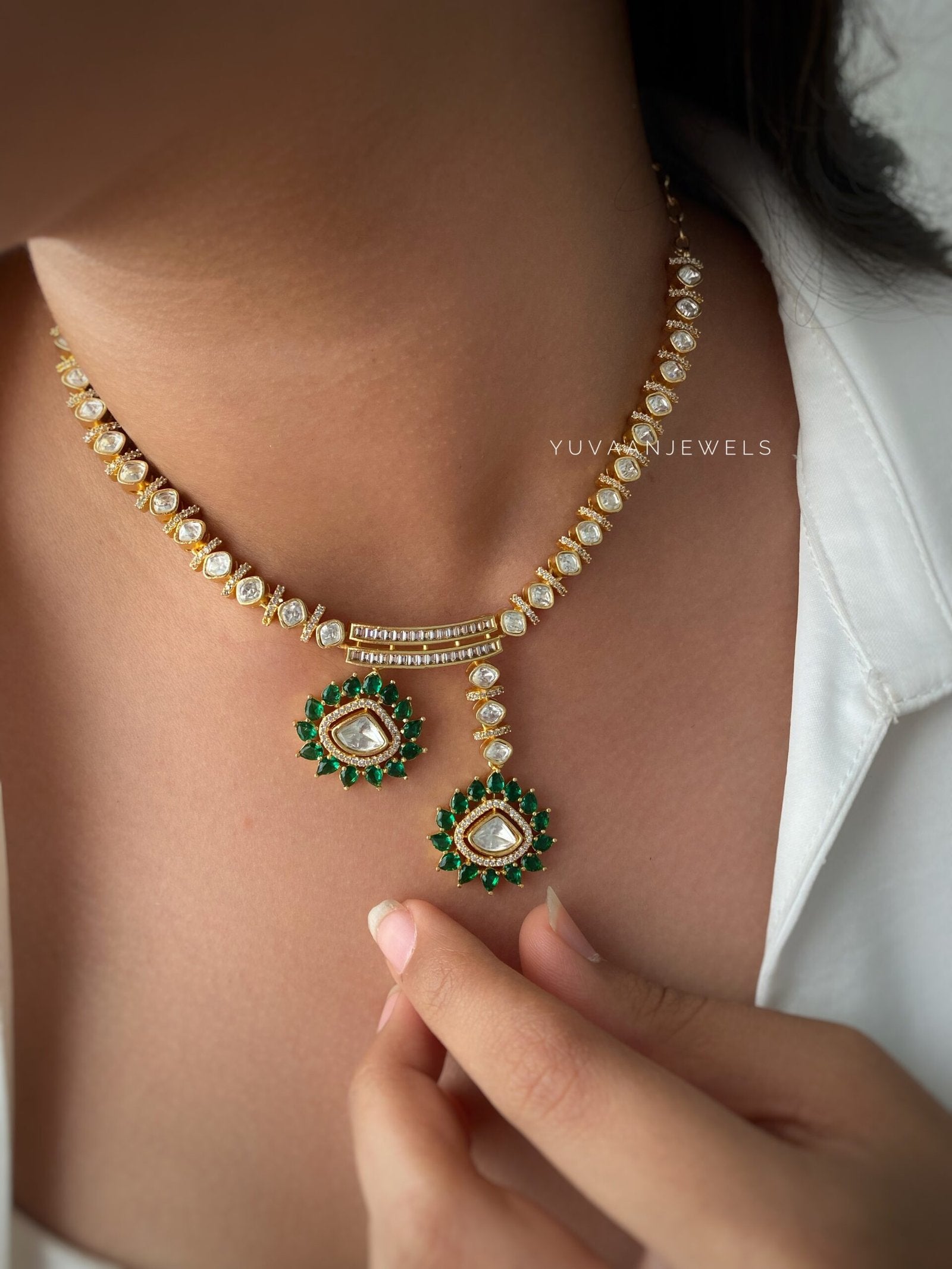 Elysian polki necklace