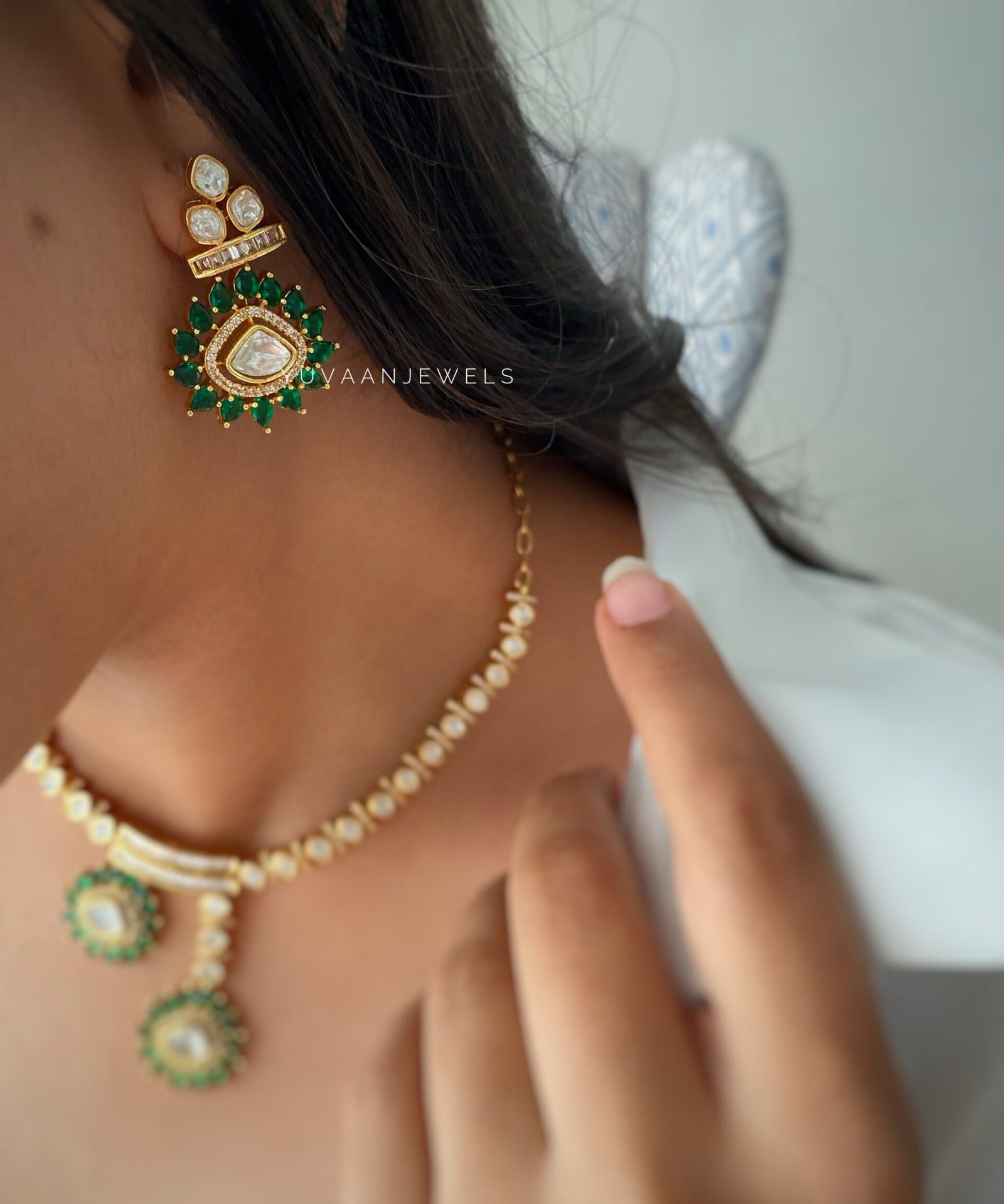 Elysian polki necklace