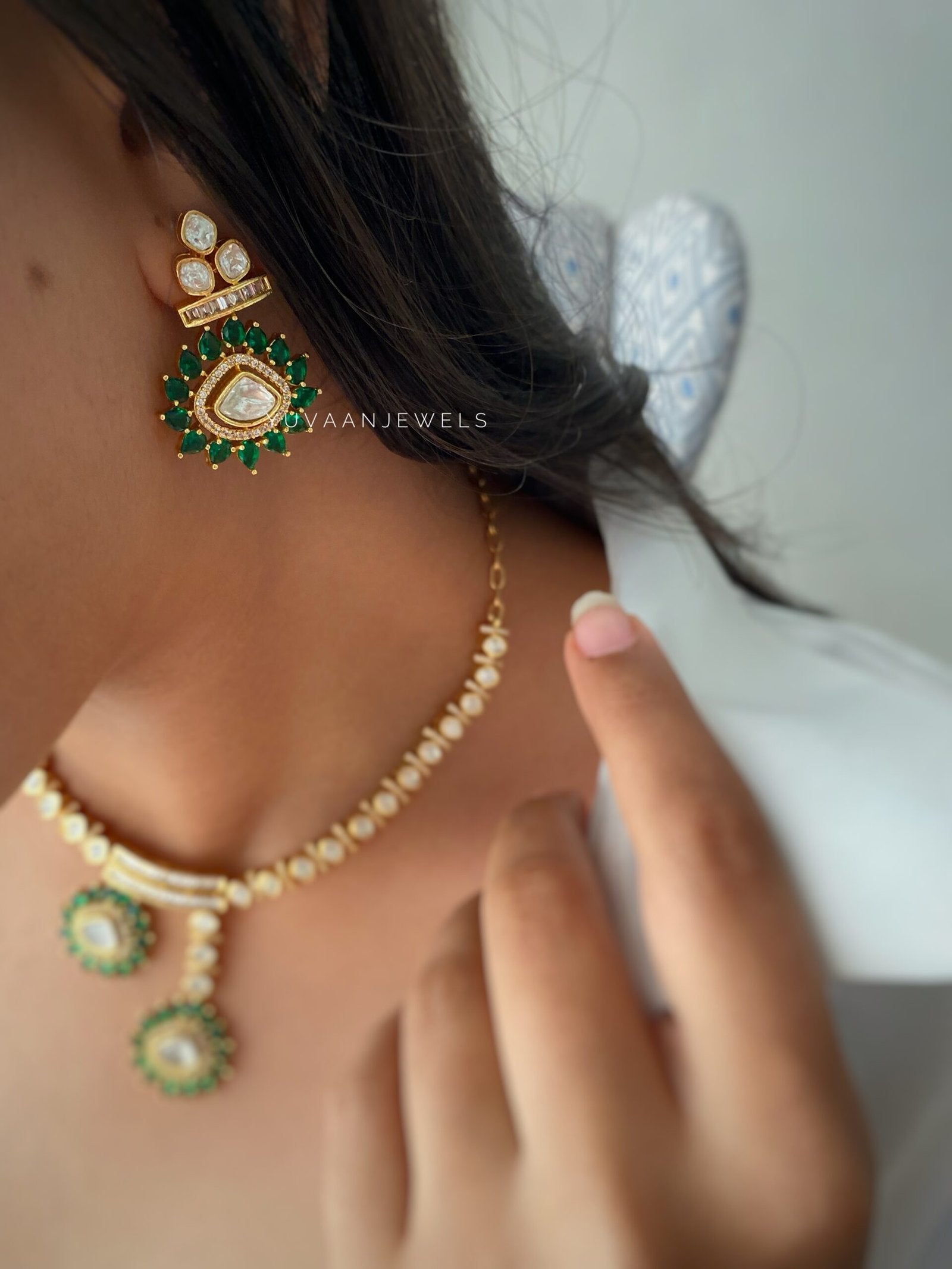 Elysian polki necklace