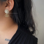 Flora Tan earrings