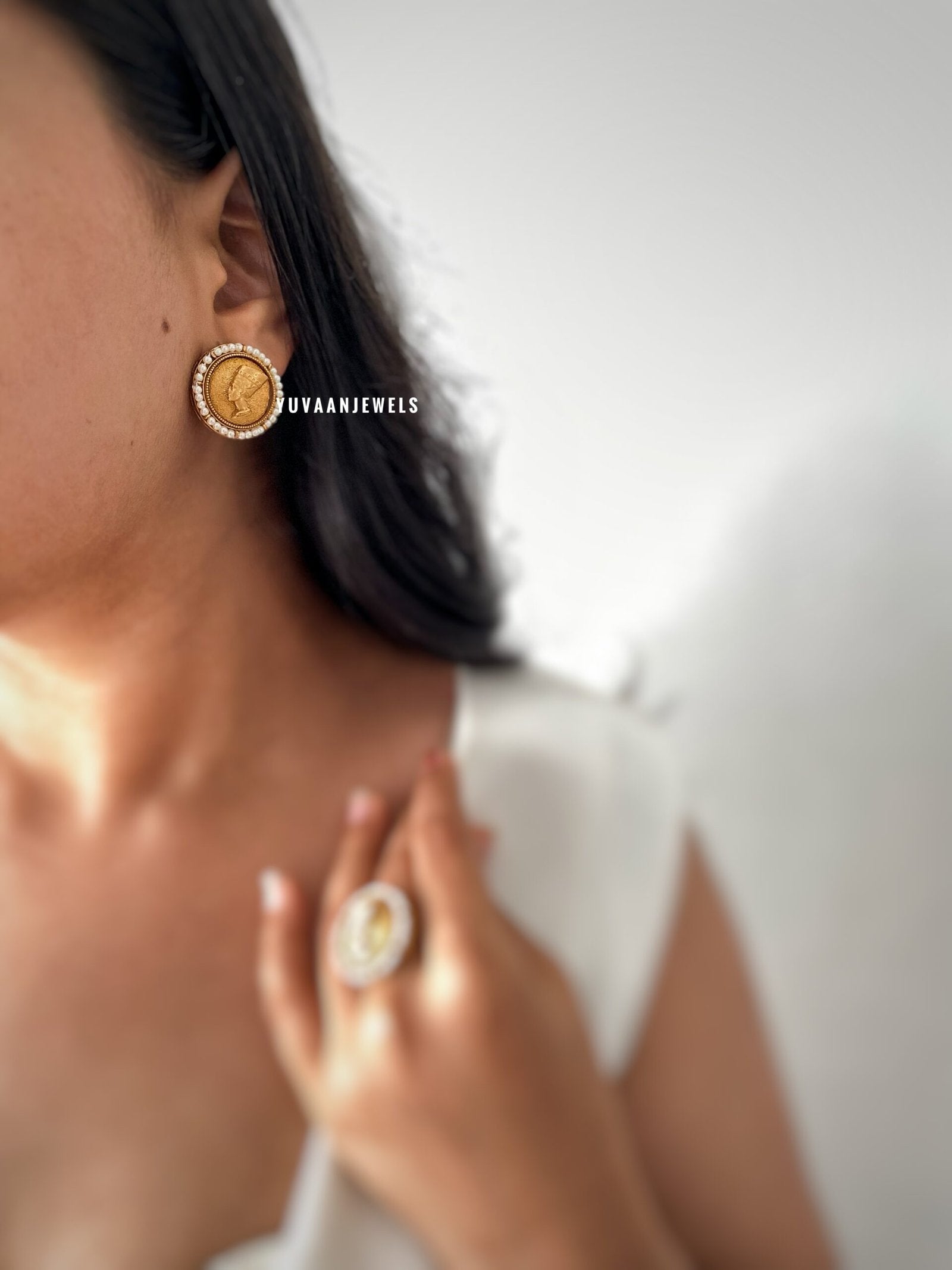 Egyptian Coin studs