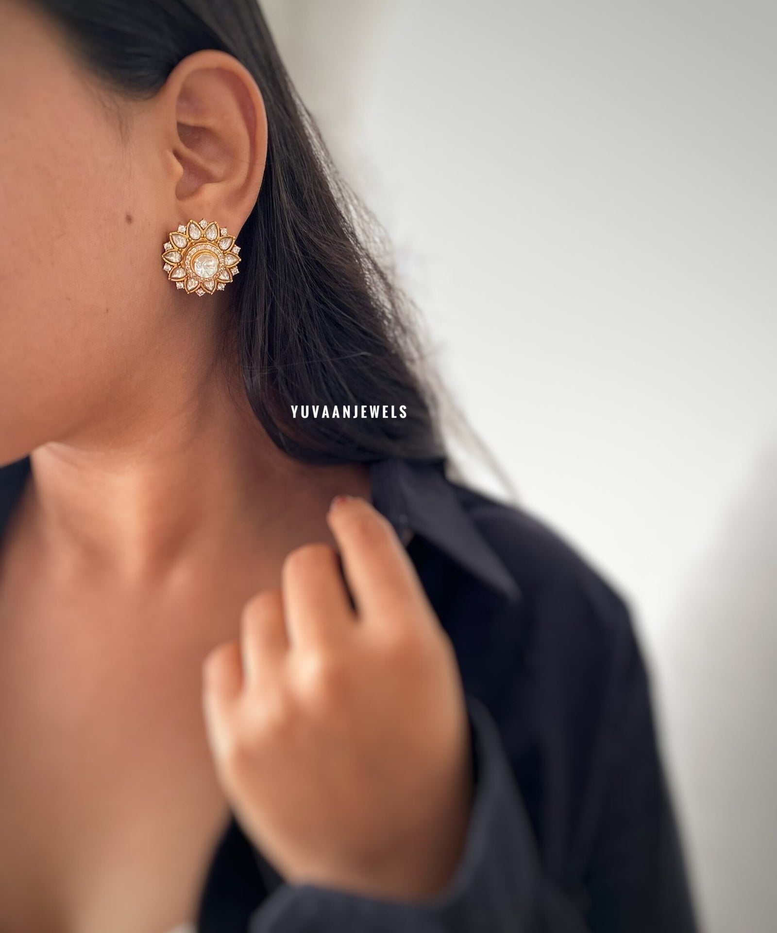Swati flora polki studs