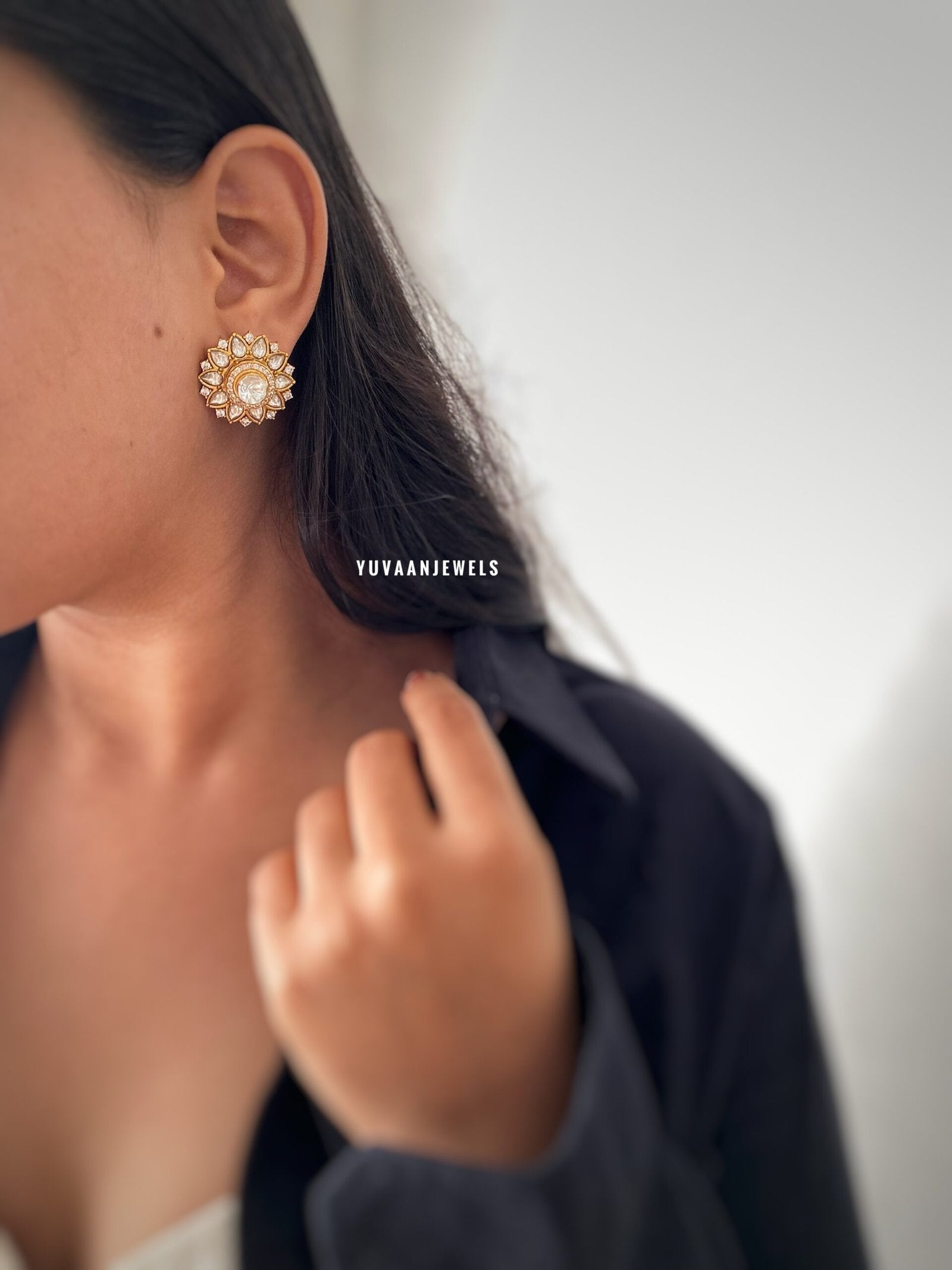 Swati flora polki studs