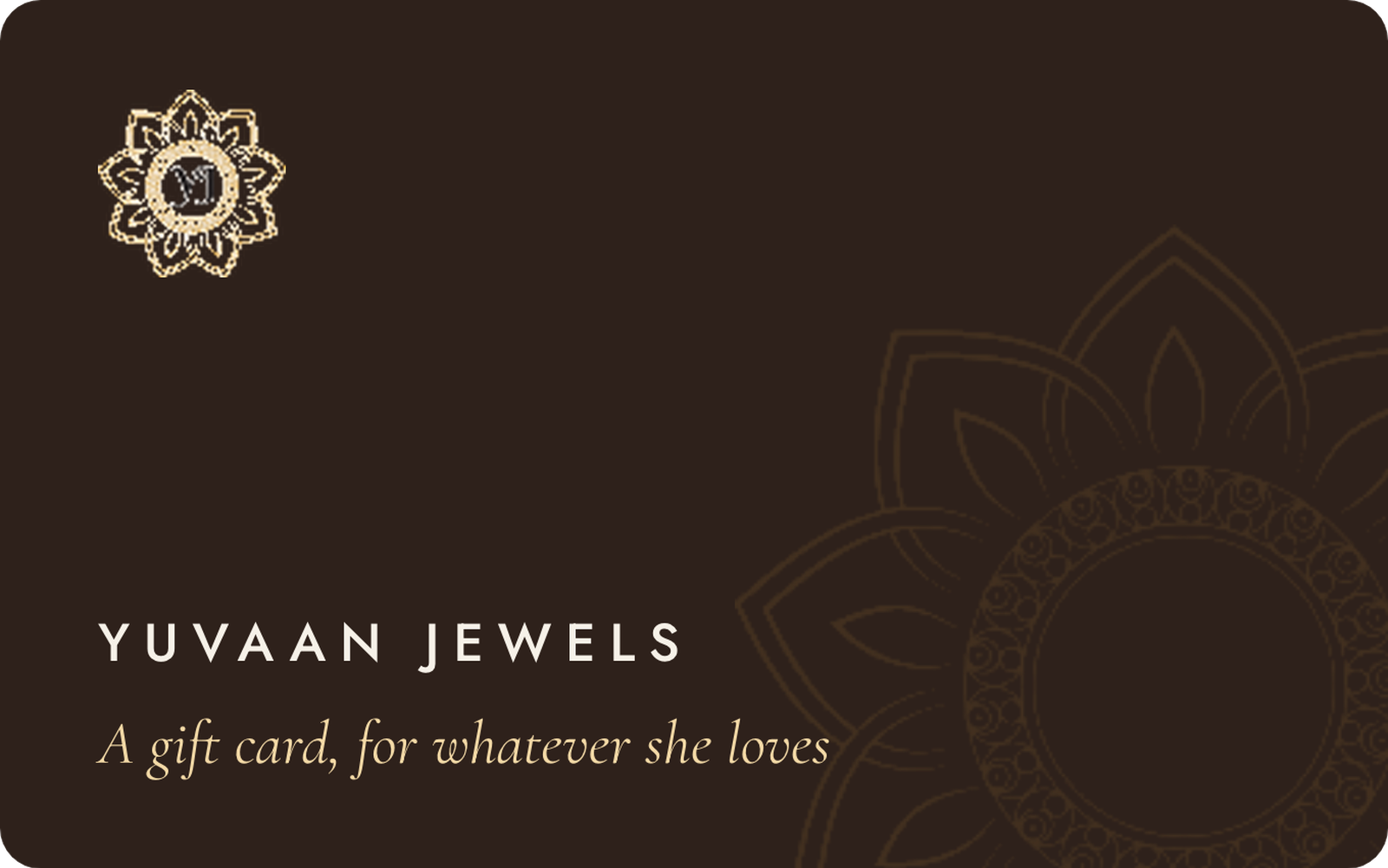 Yuvaan Jewels gift card