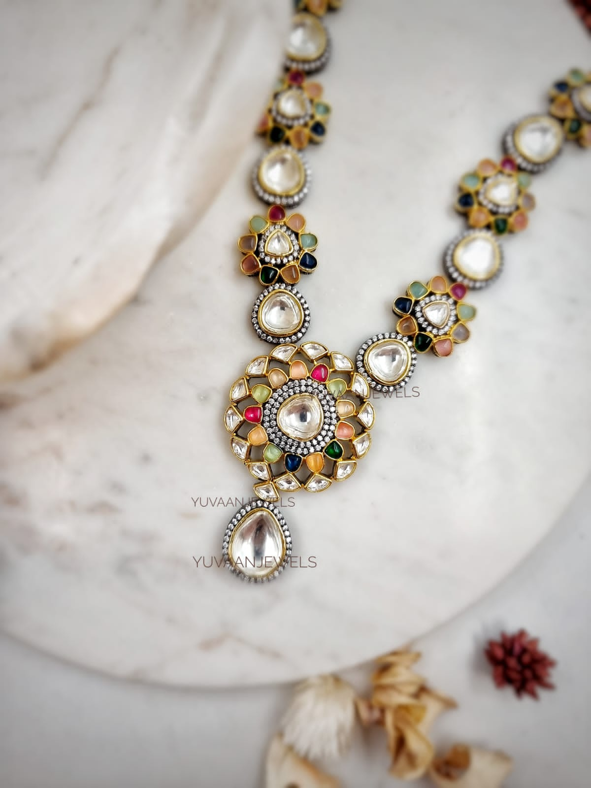 Indryaani Navratna Necklace Thumbnail