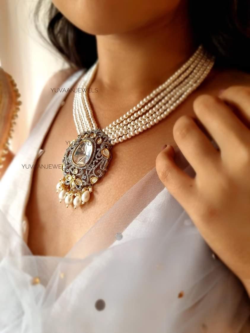 Mouawad Polki Pearl Necklace Thumbnail