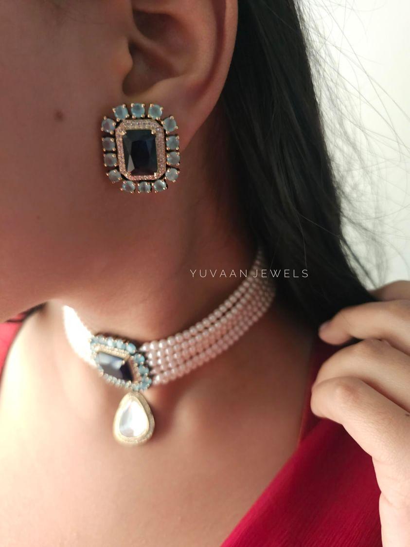 Suhana pearl choker Thumbnail