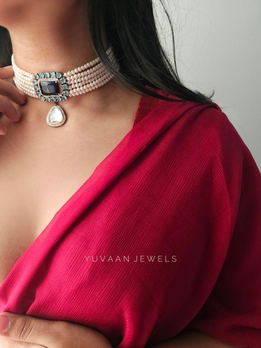 Suhana pearl choker Thumbnail