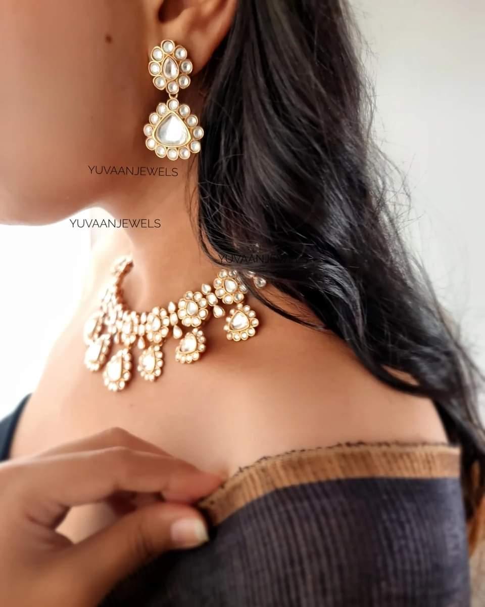 Nikhaat polki necklace Thumbnail