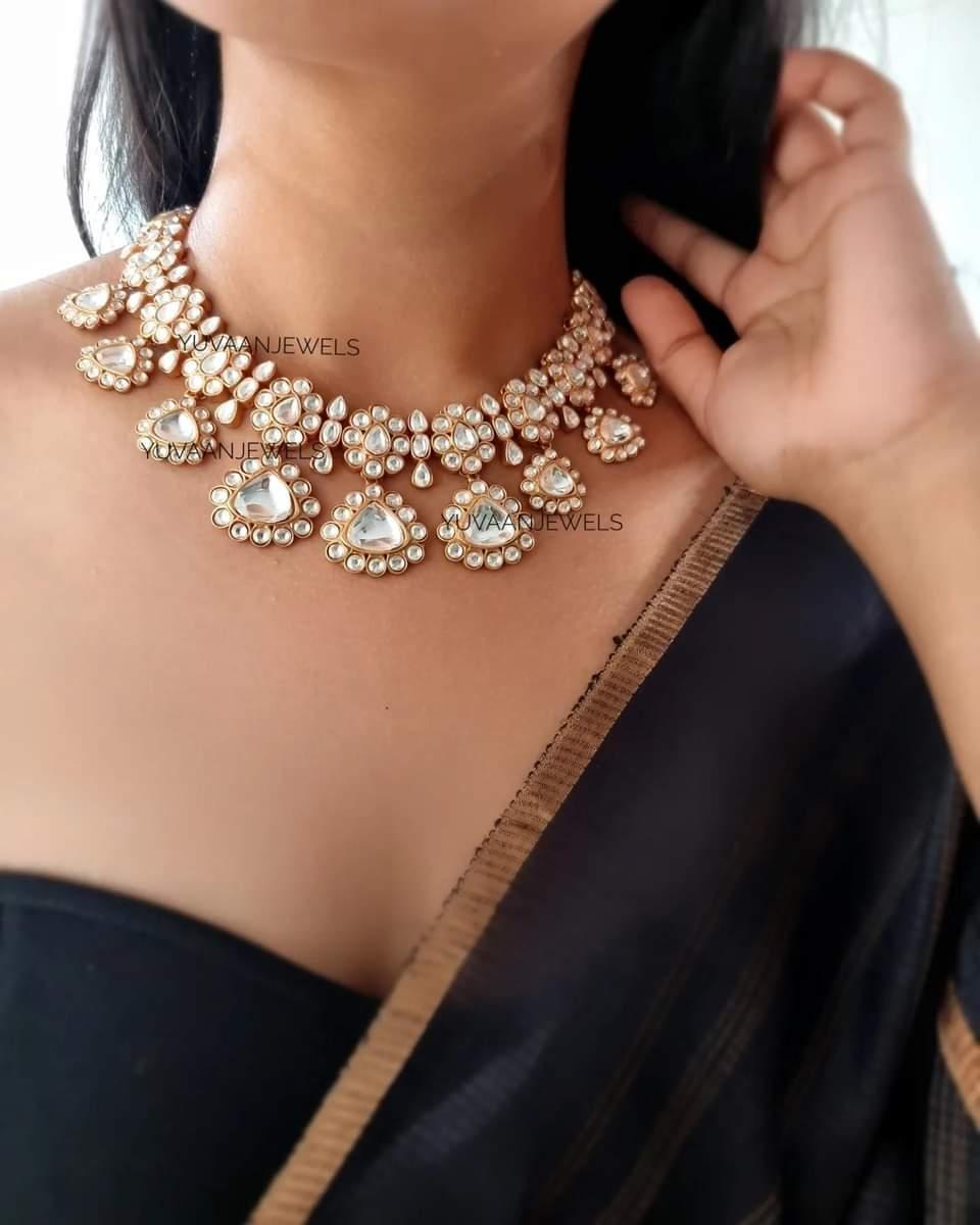 Nikhaat polki necklace Thumbnail