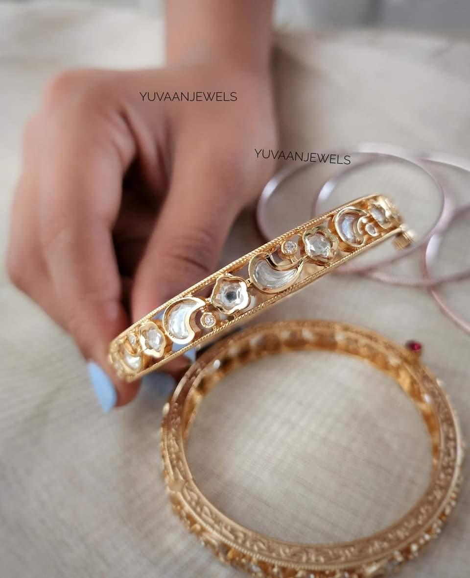 Chand phool polki bangle Thumbnail