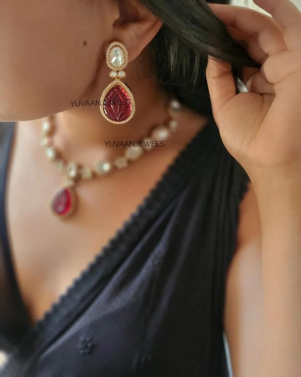 Isharya polki necklace Thumbnail