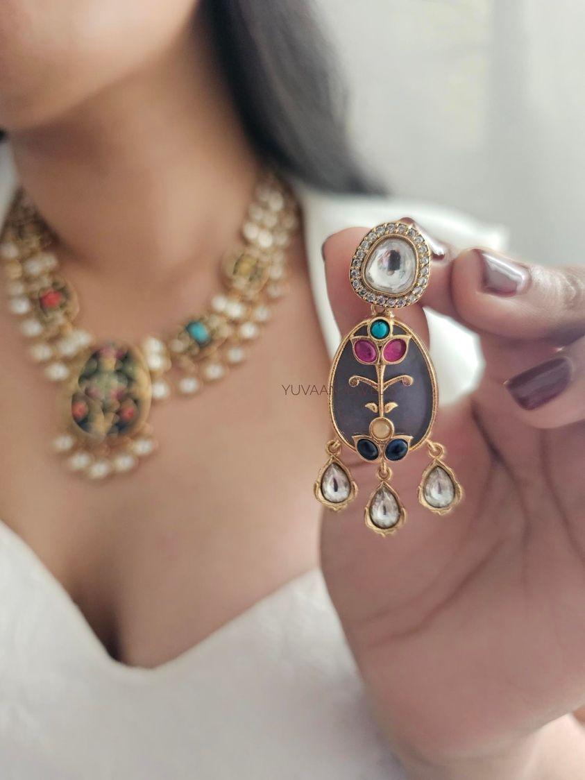 Nivedita handcrafted necklace Thumbnail