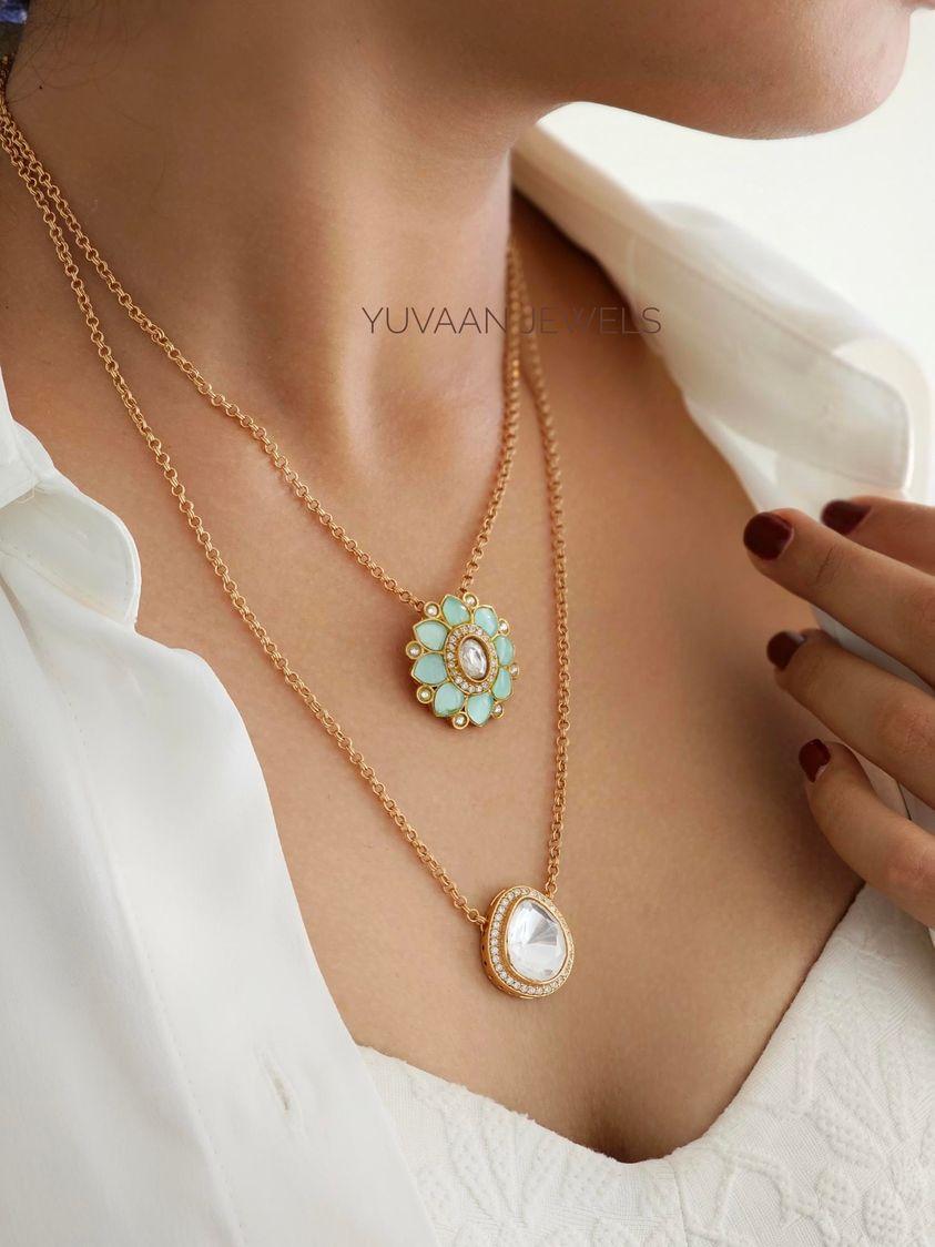 Dhalia twin delicate necklace