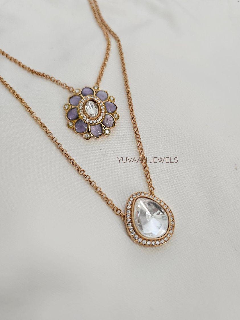 Dhalia twin delicate necklace Thumbnail