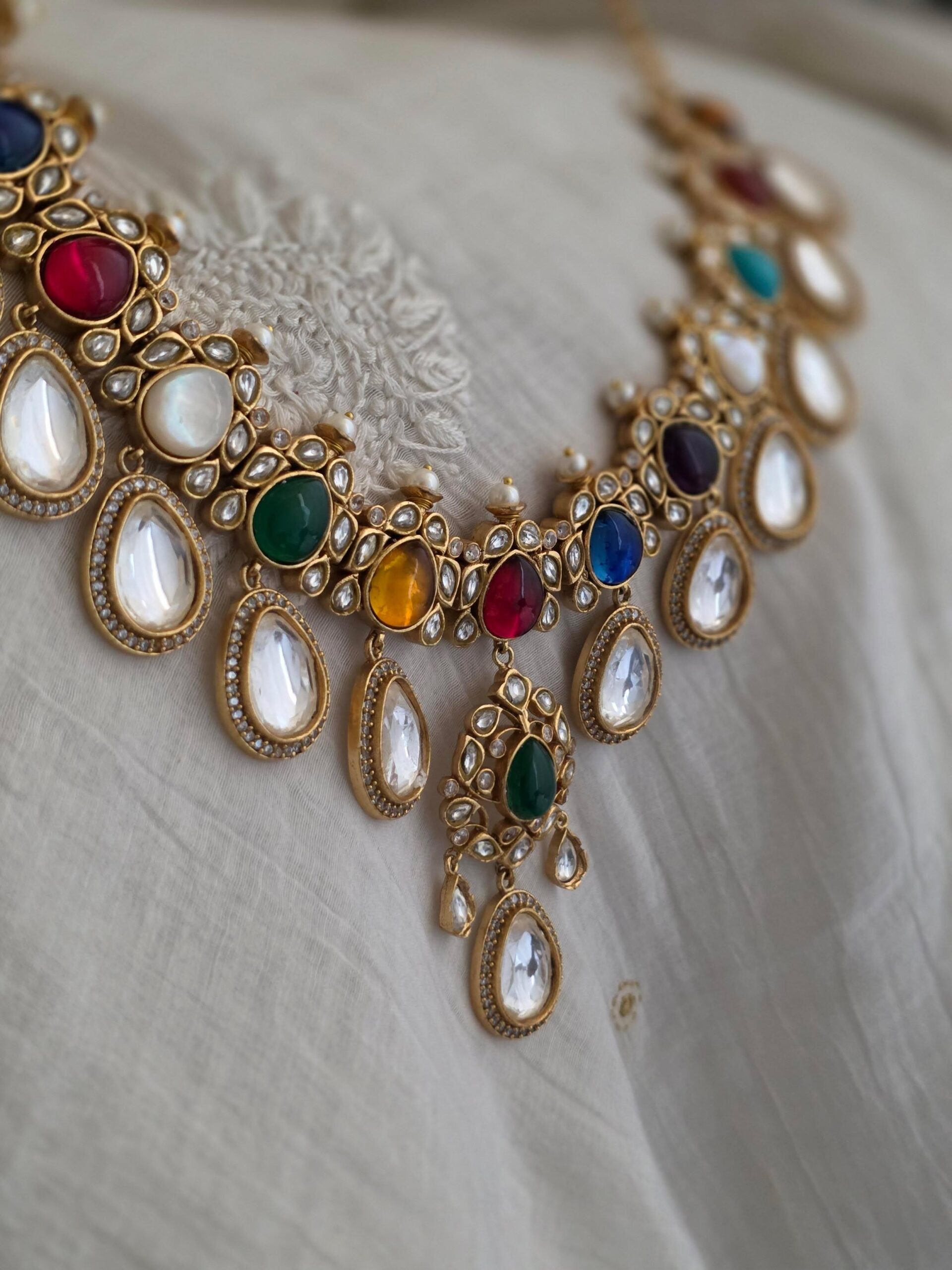 Nav rass polki necklace Thumbnail