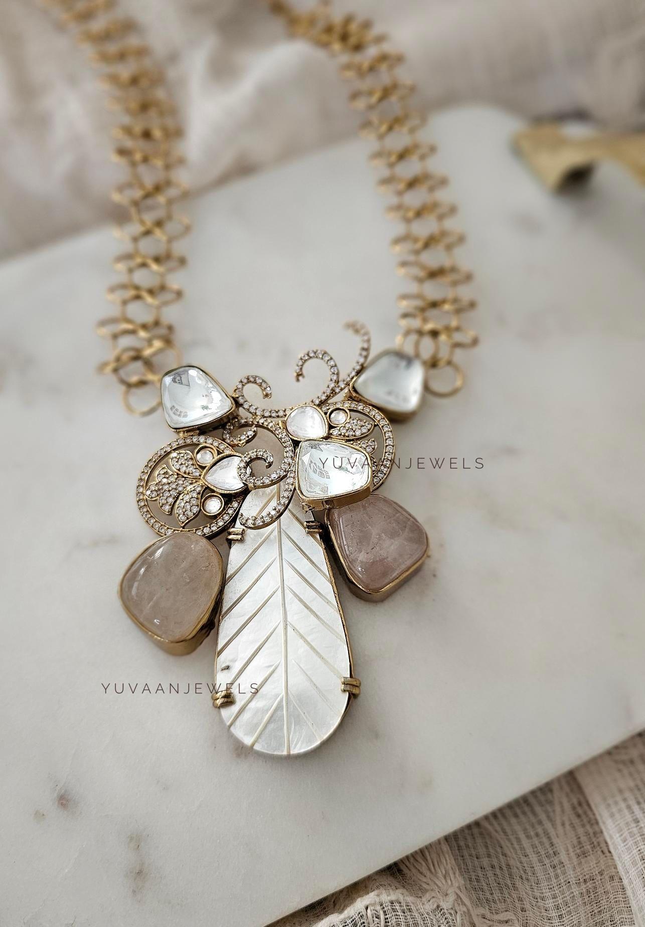 Caramel handcrafted necklace Thumbnail