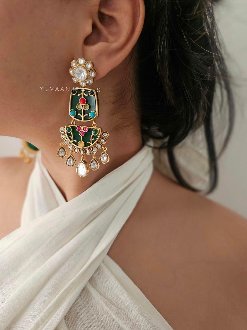 Sarangi handcrafted earrings Thumbnail