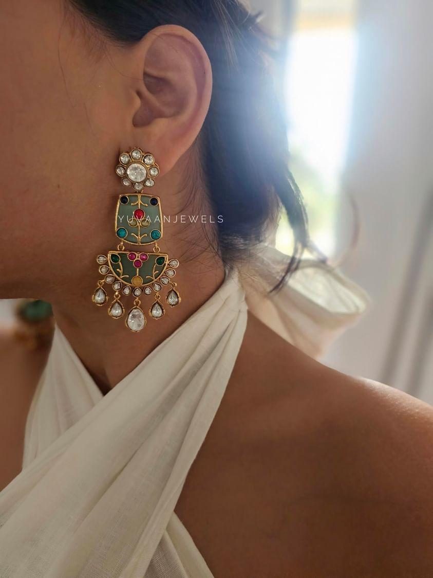 Sarangi handcrafted earrings Thumbnail