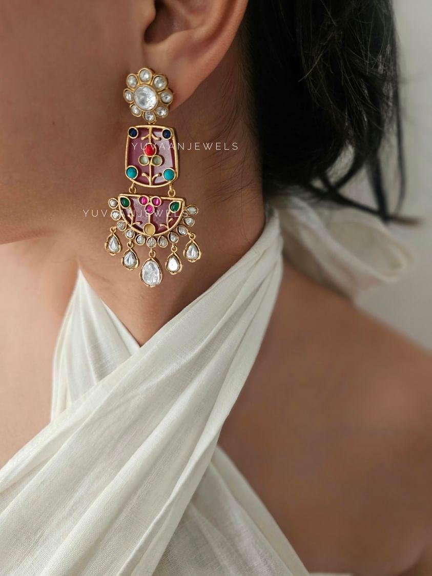 Sarangi handcrafted earrings Thumbnail