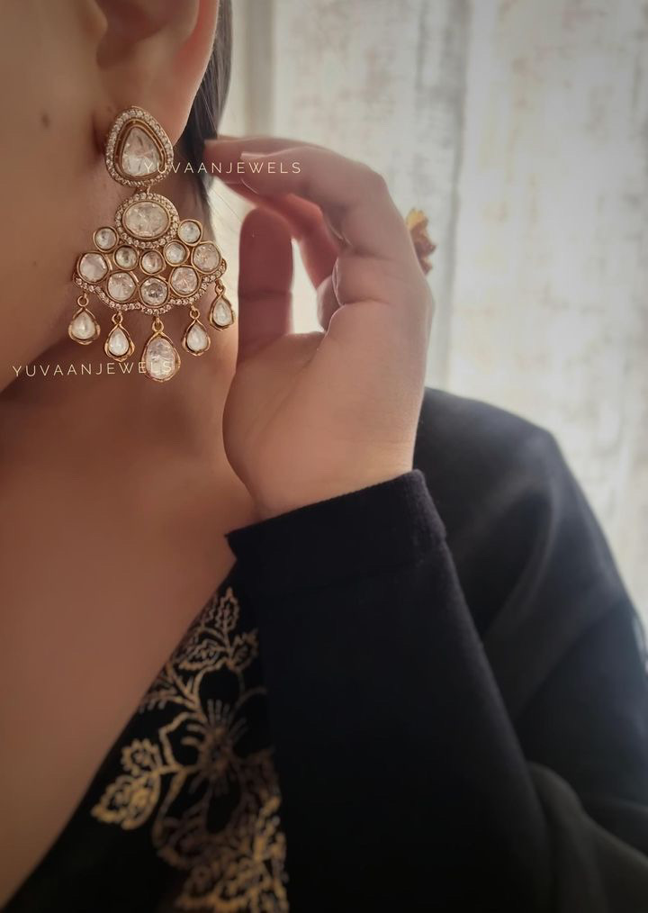 Purva Polki Earings Thumbnail