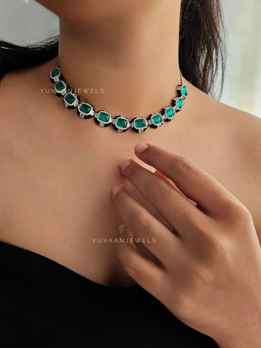 Jessica Semi Precious stone Necklace Thumbnail