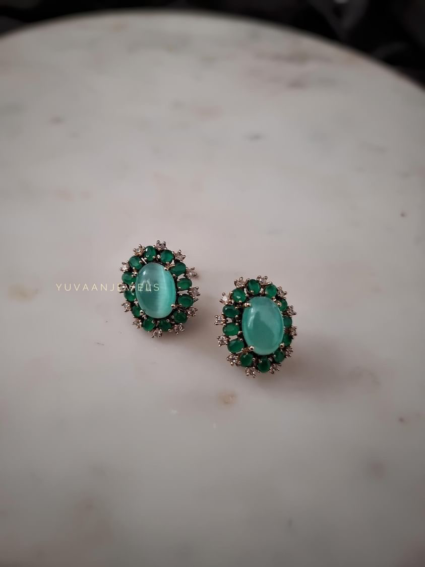 Monica semi precious studs Thumbnail