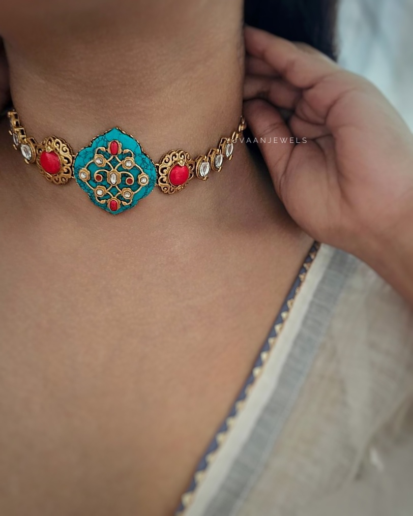 Surkh gold choker Thumbnail