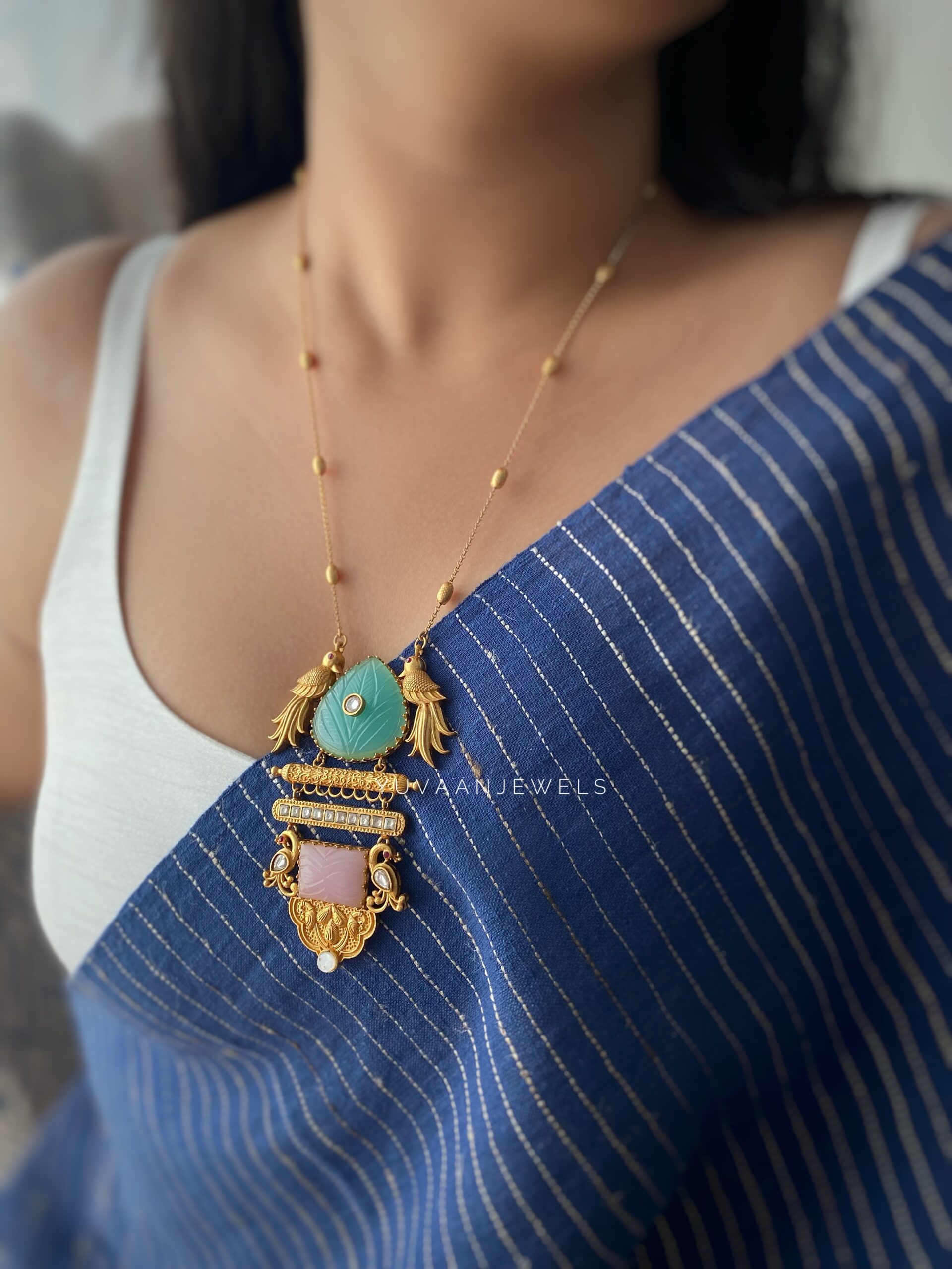 Meera handcrafted necklace Thumbnail